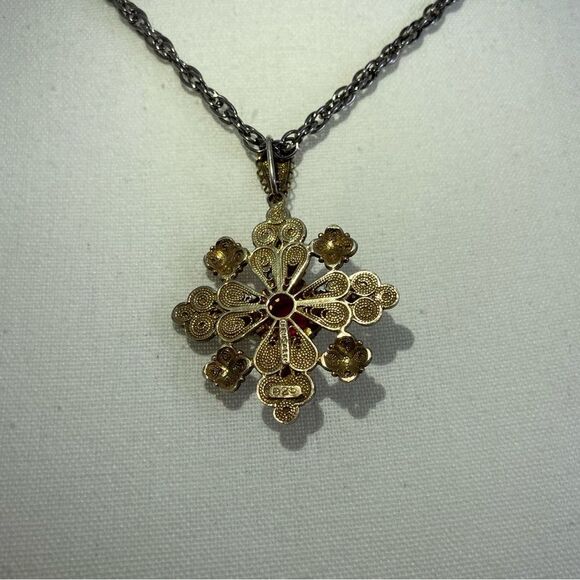 Sterling Silver Jerusalem Cross Pendant - Picture 9 of 9